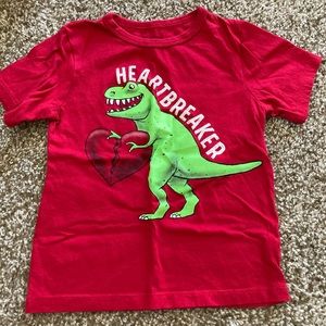 Childrens Place Valentines dinosaur tshirt toddler boy 3T